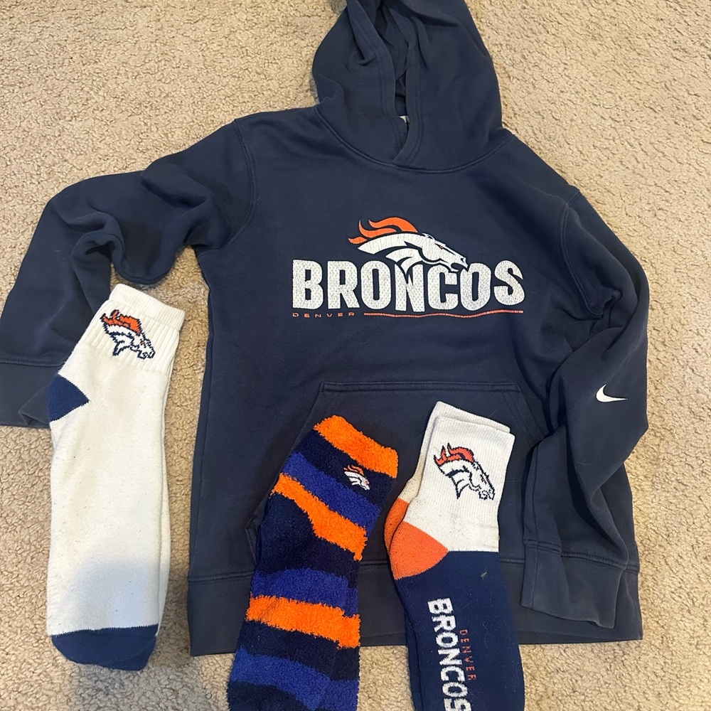 Nike Dark Blue Hoodie with Logo